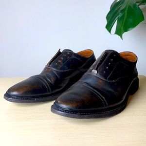 Frye Paul Bal Oxford Bronzed Black Size 8